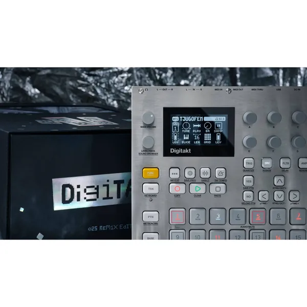 Elektron Digitakt Caja de ritmos digital de ocho voces y sampler Edición 25 aniversario (Plata)