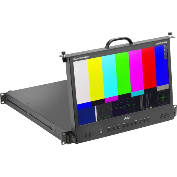 Monitor de cajón en rack Elvid StudioVision de 17,3″