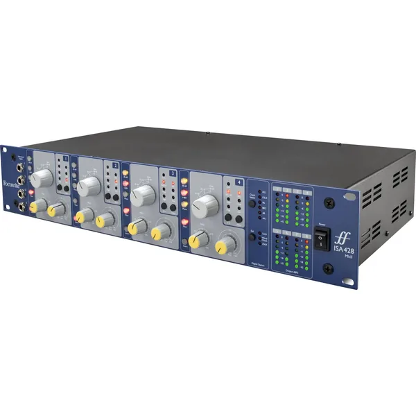 Focusrite ISA428 MkII Preamplificador de micrófono de 4 canales para montaje en rack