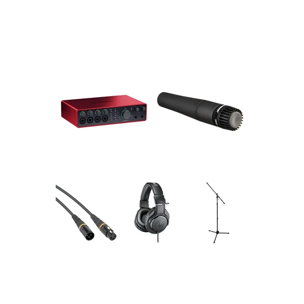 Focusrite Scarlett 18i16 USB-C Audio/MIDI Interface Kit de grabación de guitarra (4.ª generación)