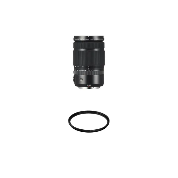 Lente FUJIFILM GF 45-100 mm f/4 R LM OIS WR con kit de filtro