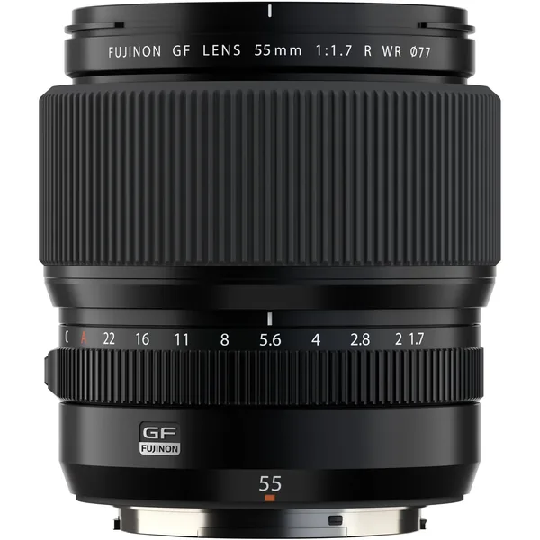 Lente FUJIFILM GF 55 mm f/1.7R WR (FUJIFILM G)