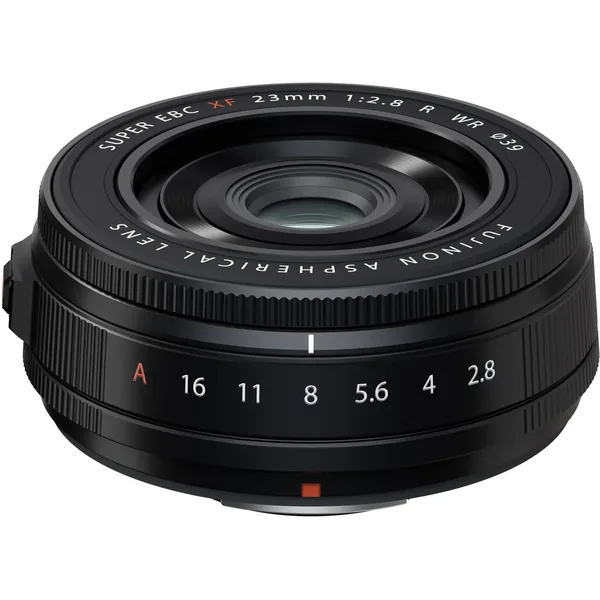 Lente FUJIFILM XF 23 mm f/2.8 R WR (FUJIFILM X, Negro)