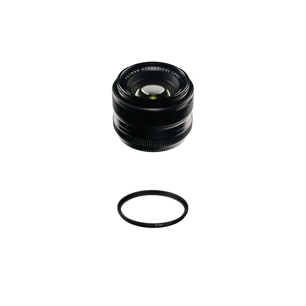 Lente FUJIFILM XF 35 mm f/1.4 R con kit de filtro UV