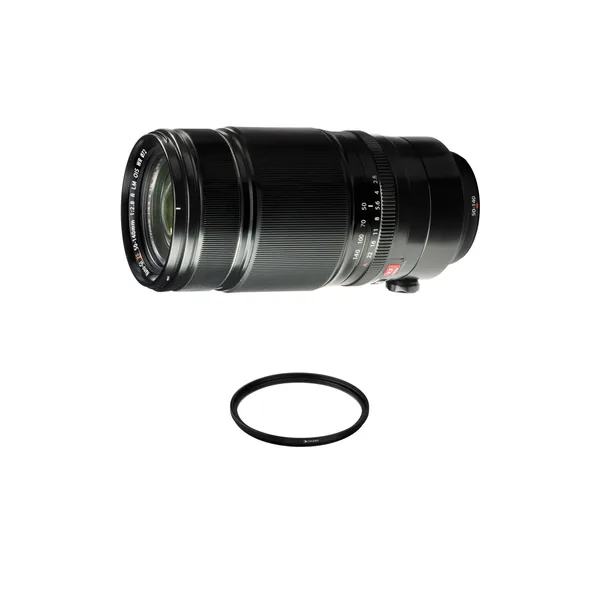 Lente FUJIFILM XF 50-140 mm f/2.8 R LM OIS WR con kit de filtro UV