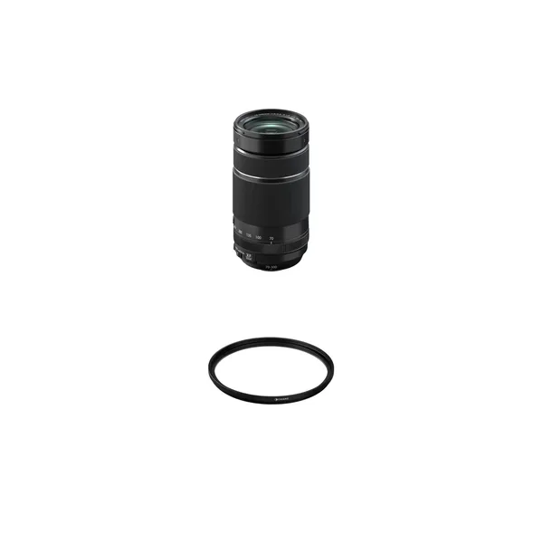 Lente FUJIFILM XF70-300 mm con kit de filtro