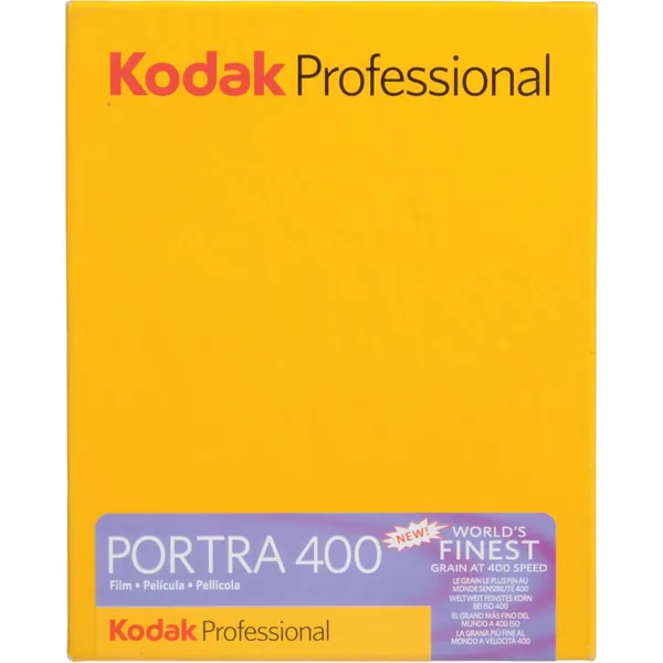Película en color Kodak Portra 400 de 4 x 5″ (10 hojas)
