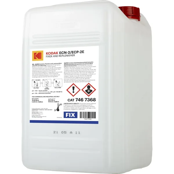 Kit fijador y rellenador Kodak ECN-2/ECP-2E (cubo de 20 litros)