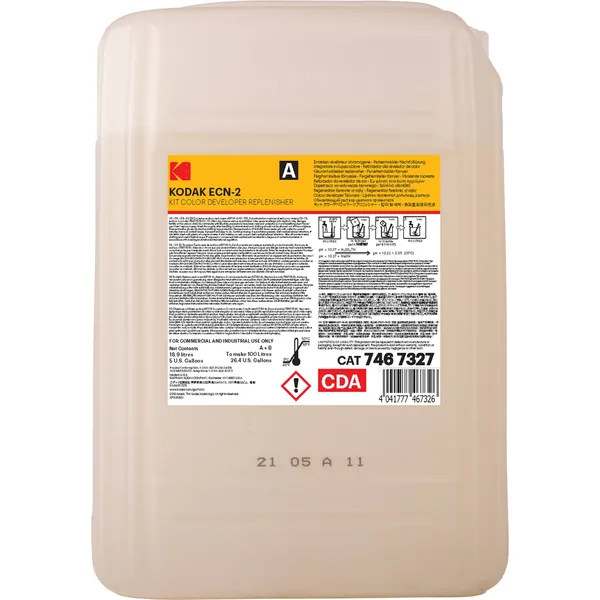 Kit de revelador de color Kodak ECN-2 (parte A, cubo de 20 litros)
