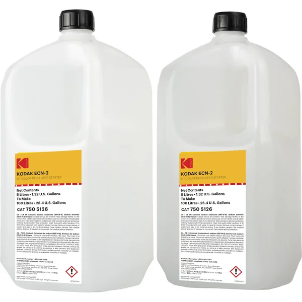Kodak ECN-2 Kit de revelador de color inicial (botella de 5 l, paquete de 2)