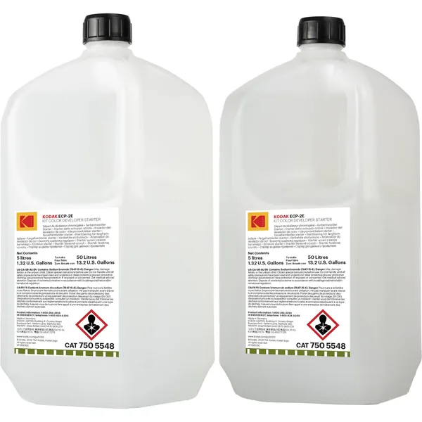 Kodak ECP-2E Kit de revelador de color inicial (botella de 5 l, paquete de 2)