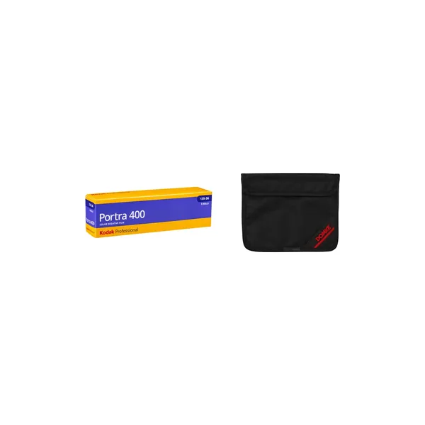 Kodak Portra 400 con kit de bolsa protectora de película Domke (película en rollo de 35 mm, 36 exposiciones, paquete de 5)