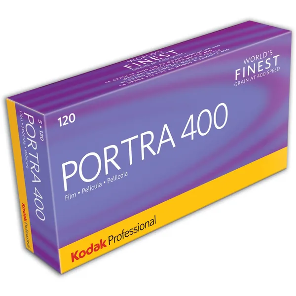Película negativa de color Kodak Professional Portra 400 (120 rollos de película, paquete de 5)