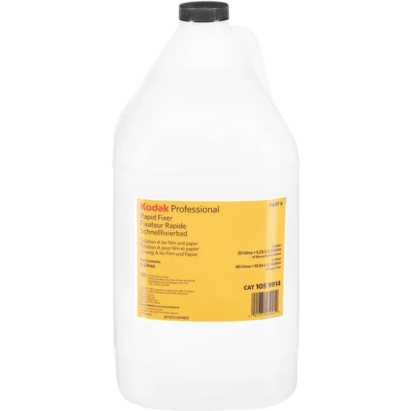 Solución fijadora rápida profesional Kodak, parte A (1,2 gal, para hacer 5 gal)