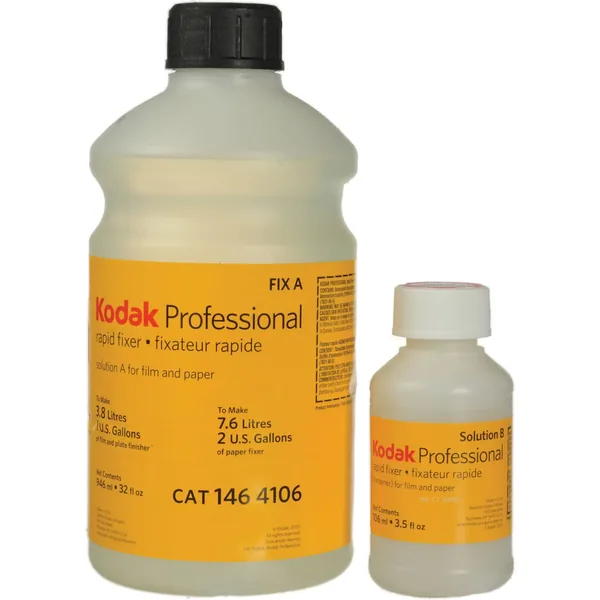 Kodak Rapid Fixer, soluciones A y B para películas y papel en blanco y negro