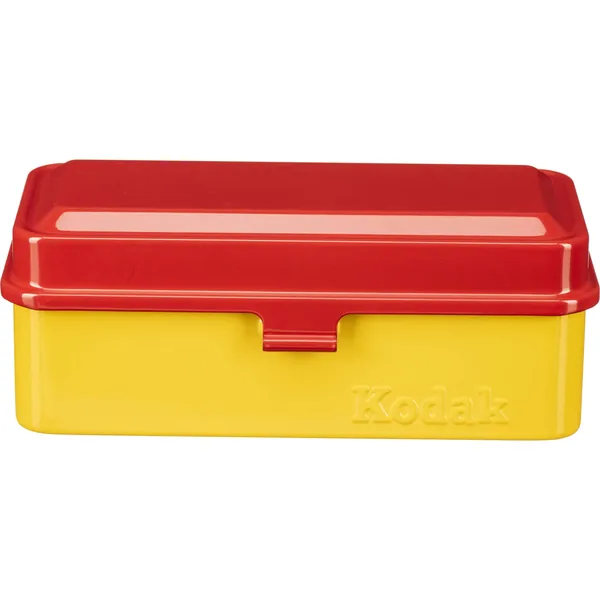 Estuche para películas Kodak Steel de 120/135 mm (tapa roja/cuerpo amarillo)