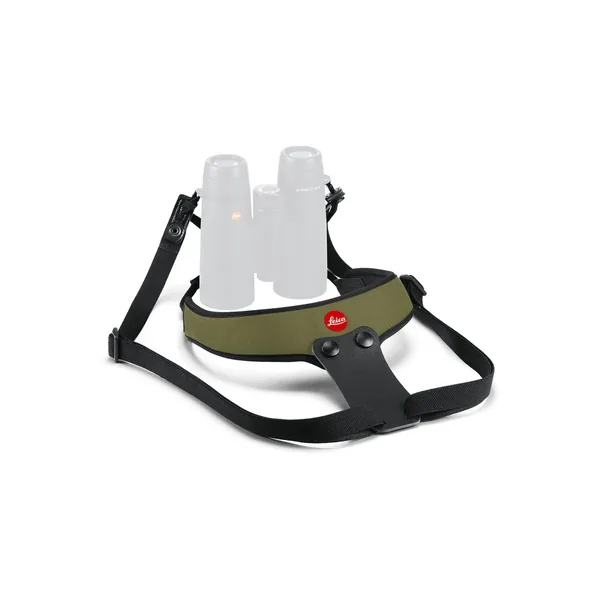 Correa deportiva para prismáticos de neopreno Leica (verde oliva)