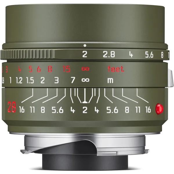 Leica Summicron-M 28mm f/2 ASPH. Lente (Leica M, Verde Safari)