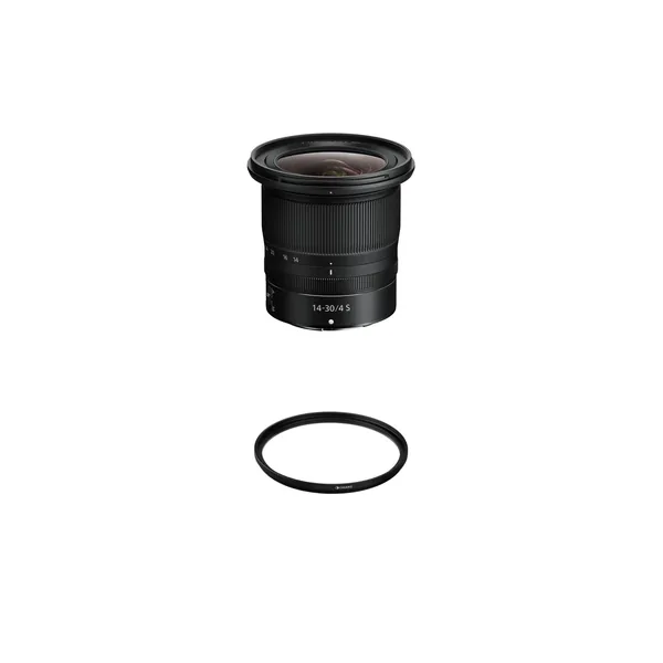 Lente Nikon NIKKOR Z 14-30 mm f/4 S con kit de filtro UV