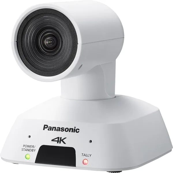 Panasonic AW-UE4WG Cámara compacta 4K PTZ con transmisión IP (blanca)