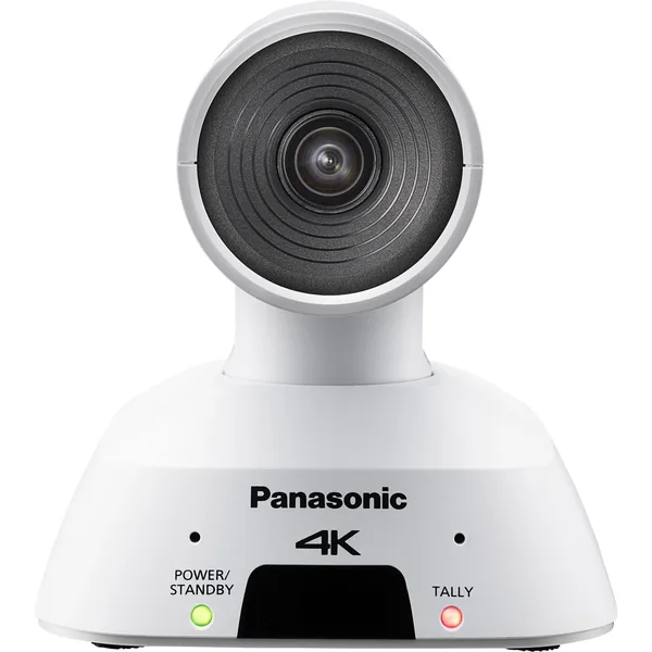 Panasonic AW-UE4WG Cámara compacta 4K PTZ con transmisión IP (blanca)