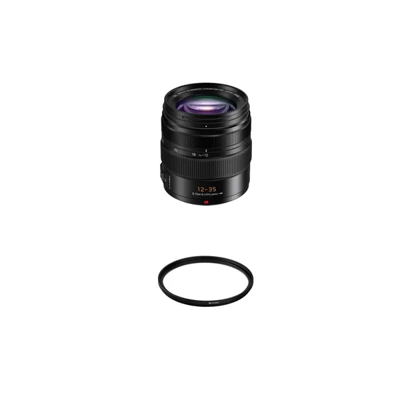 Panasonic Leica DG Vario-Elmarit 12-35mm f/2.8 ASPH POWER O.I.S. Lente con kit de filtro (Micro Cuatro Tercios)