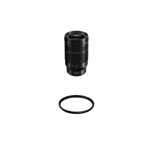 Panasonic Leica DG Vario-Elmarit 50-200mm f/2.8-4 ASPH. ENERGÍA O.I.S. Lente con filtro UV