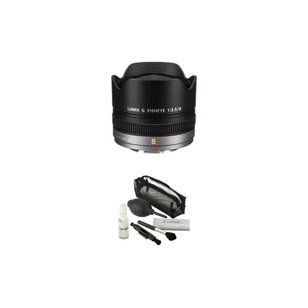 Panasonic LUMIX G Fisheye 8mm f/3.5 Lens with Accessories Kit