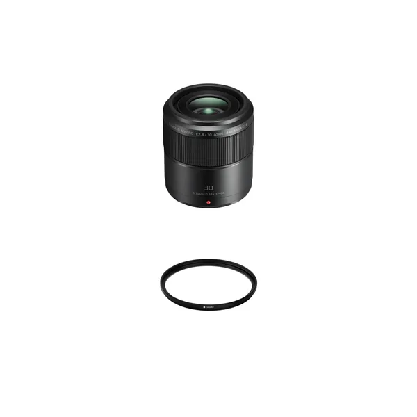 Panasonic LUMIX G Macro 30mm f/2.8 ASPH. MEGA O.I.S. Lens with UV Filter