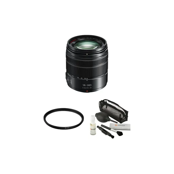 Panasonic LUMIX G Vario 14-140mm f/3.5-5.6 II ASPH. POWER O.I.S. Lens with UV Filter Kit
