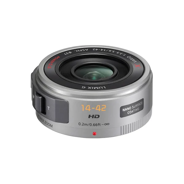 Panasonic LUMIX G X Vario PZ 14-42mm f/3.5-5.6 Potencia O.I.S. Lente con kit de filtro (plateado)