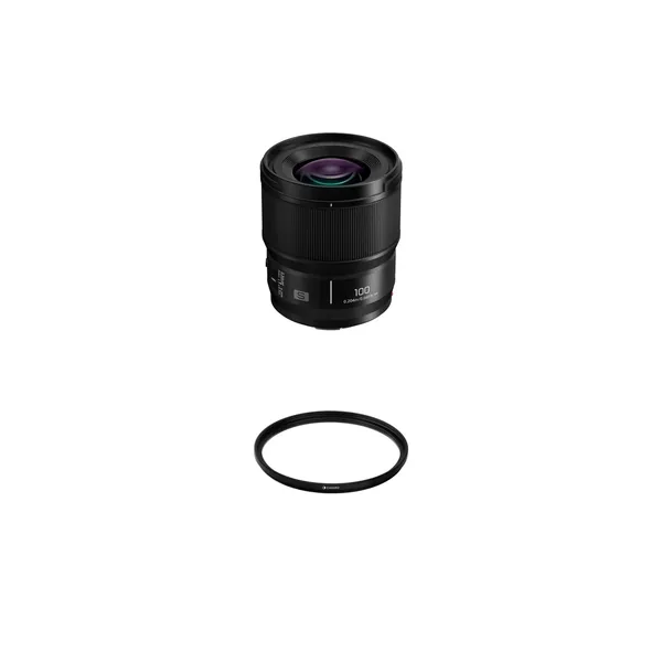 Panasonic LUMIX S 100mm f/2.8 Macro Lens with UV Filter Kit (L-Mount)