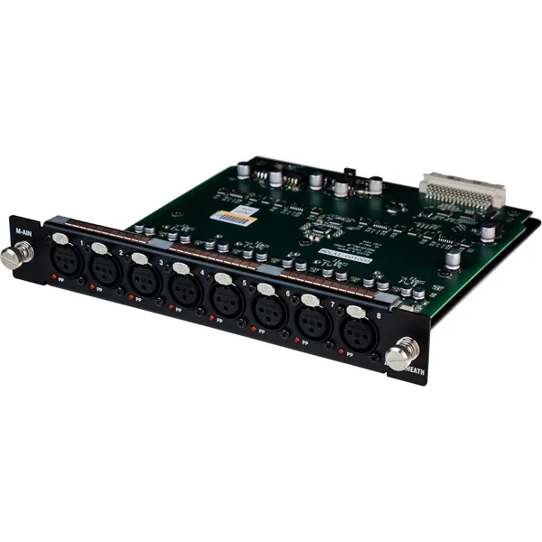 Módulo de entrada de línea/micrófono analógico de 8 canales Allen & Heath para expansor DX32