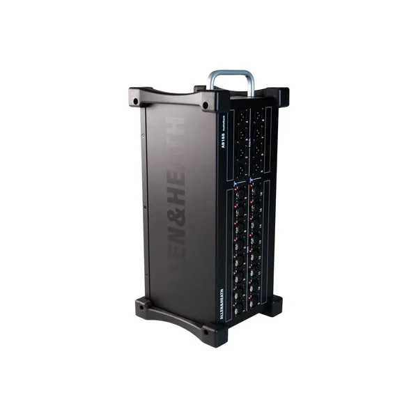 Allen & Heath AB168 AudioRack portátil 16 x 8 Caja de escenario con interfaz de audio para sistemas de mezcla digitales GLD y Qu