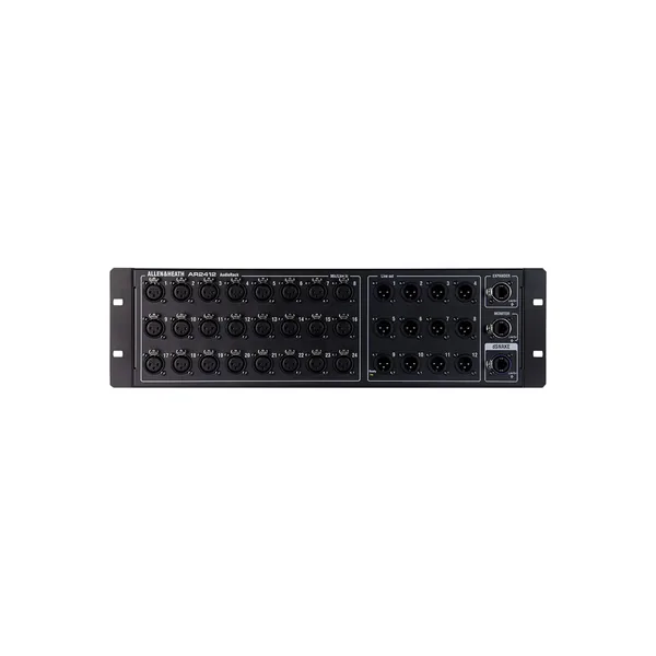 Allen & Heath AR2412 24×12 Main Remote Stage Rack for GLD & Qu Mixers (Black)