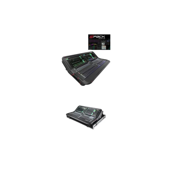 Kit de mezclador digital Allen & Heath Avantis de 64 canales/42 buses con actualización de software dPack y estuche de vuelo Doghouse