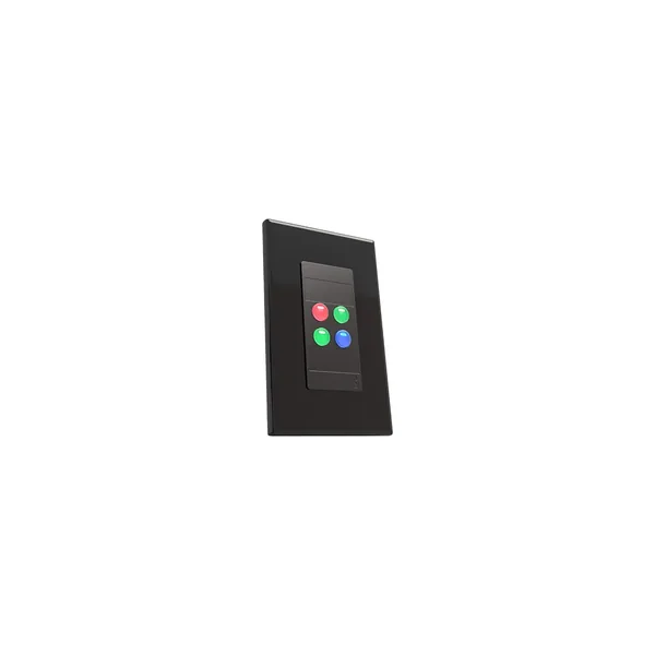 Allen & Heath IP4 Controlador de placa de pared Decora programable de cuatro botones (negro)