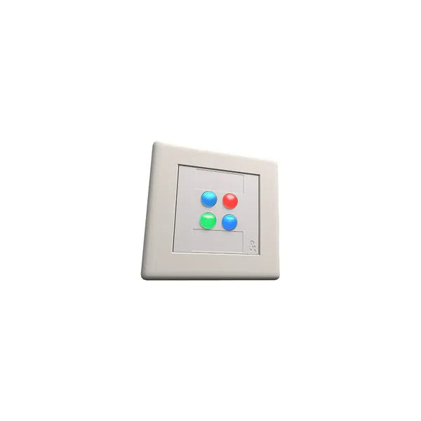 Allen & Heath Controlador de placa de pared Decora programable de cuatro botones IP4 (blanco)
