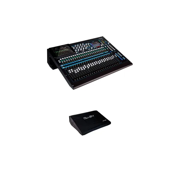 Allen & Heath QU-24C Digital Mixer Kit with Dust Cover