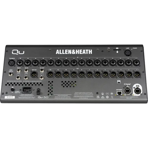 Allen & Heath Qu-5D 36-Channel / 12-Bus Digital Mixer with 16+1 Motorized Faders