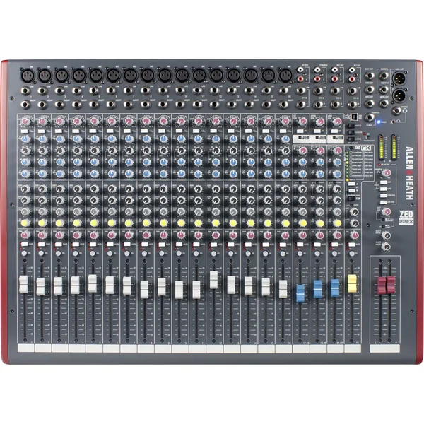 Allen & Heath ZED-22FX Mezclador analógico de 22 canales con USB y efectos incorporados