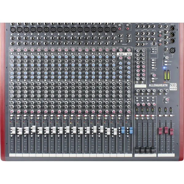 Allen & Heath ZED-420 Mezclador Analógico de 20 Canales y 4 Buses con Conexión USB