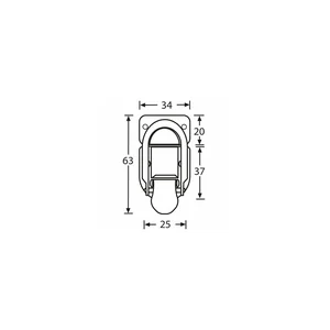 Adam Hall 1604TP Drawbolt small