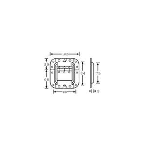 Adam Hall 27095 Lid Stay with Hinge