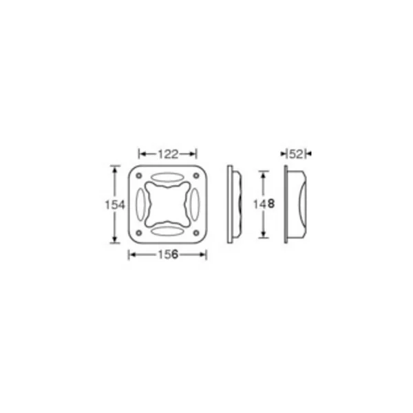 Adam Hall 3403 Insert Handle plastic blk