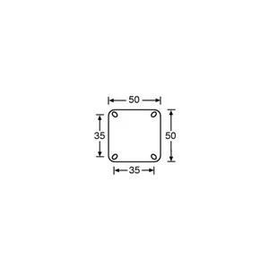 Adam Hall 3703 Swivel Castor 50mm