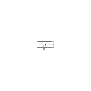 Adam Hall 4907TP Rubber Foot 38x15mm