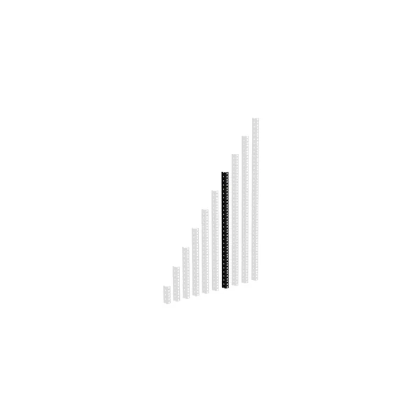 Adam Hall 61535B14 Rack Strip 14U blk