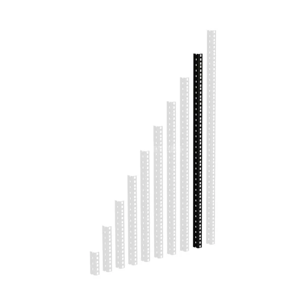 Adam Hall 61535B18 Rack Strip 18U blk