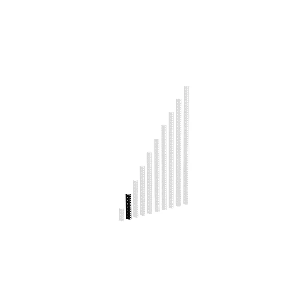 Adam Hall 61535B4 Rack Strip 4U blk